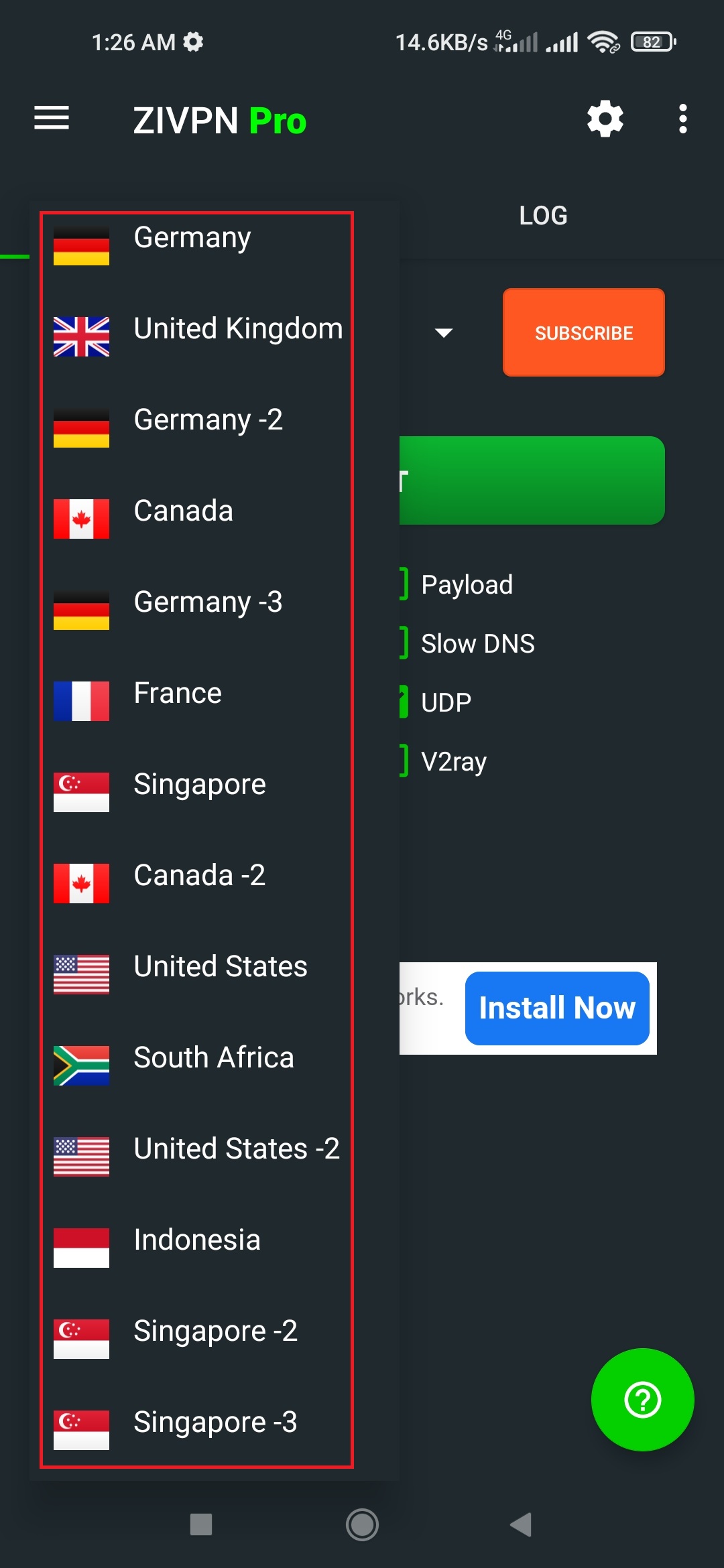 Built-In UDP Server Connection